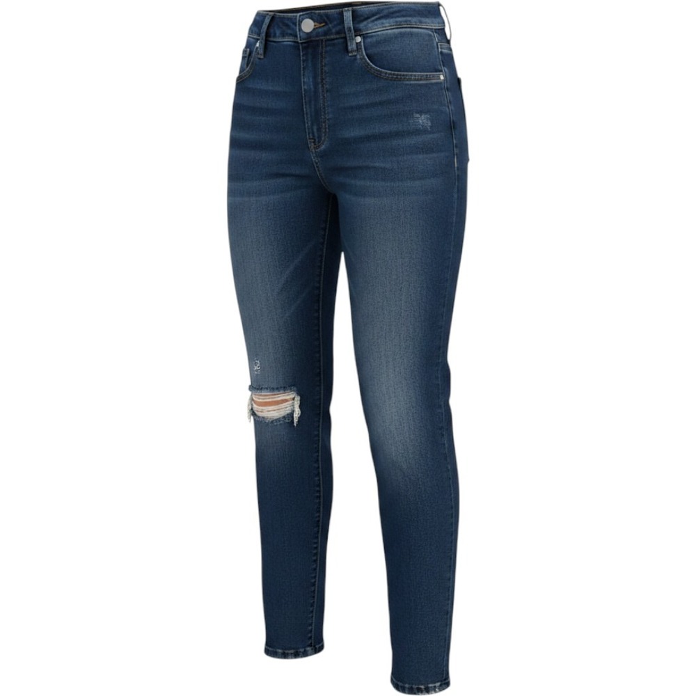 Vervet Los Angeles High Rise Distressed Skinny Jeans Dark Wash VT1196 Size 29 - Picture 1 of 8
